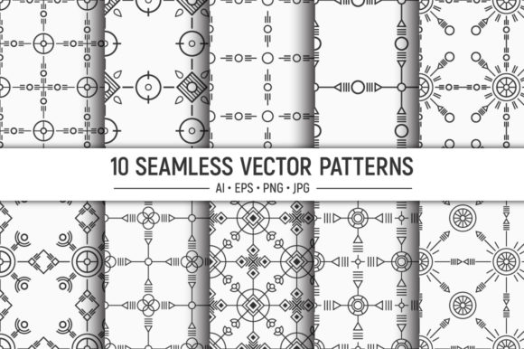 10 Seamless Ethnic Vector Patterns