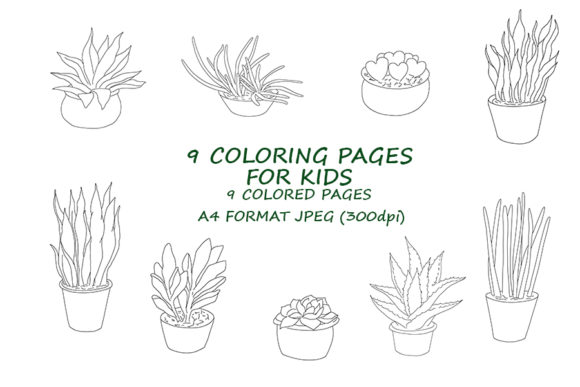 9 Succulent Plant Coloring Pages for Kids: A Creative and Practical Resource for Educators, Entrepreneurs, and Parents