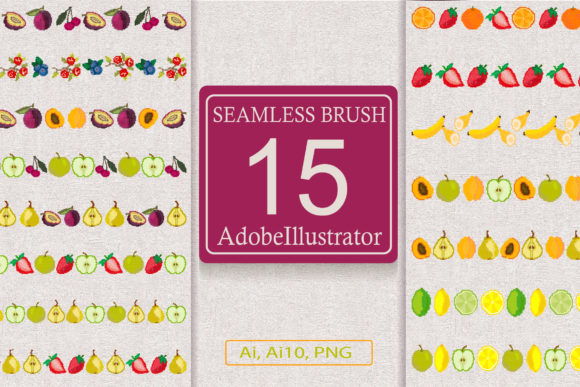 Berry and Fruit Seamless Brush: A Creative Tool for Modern Designers