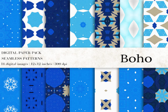 Boho Digital Papers: Creative Freedom
