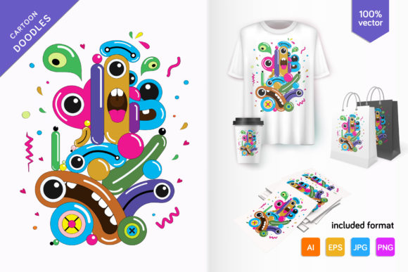 Bright Cartoon Doodle: A Versatile Art Style for Modern Creativity