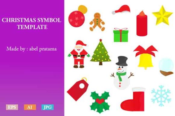 Christmas Symbol Elements Set Design for Creative and Commercial Projects