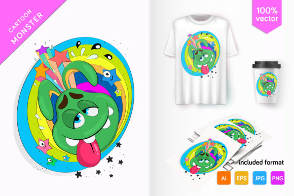 Cute Smiling Monster Poster