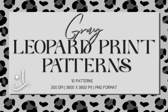Gray Leopard Print Patterns: A Versatile Design Resource for Modern Creatives