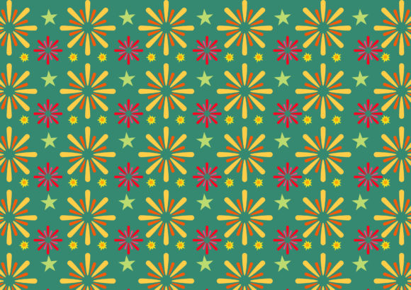 Seamless Pattern of Fireworks: A Versatile Design for Creative Projects