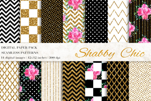 Shabby Chic Digital Paper: A Versatile Creative Resource for Every Project