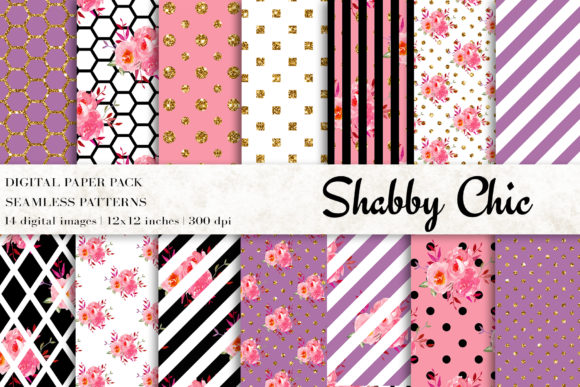 Shabby Chic Digital Papers